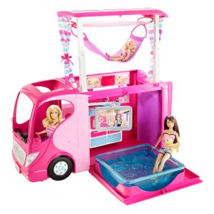 barbie car camper