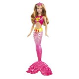 Blonde Barbie mermaid royal pink W2906