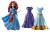 Disney princesses - MAGICLIP mini bag Princess mérida and 3 outfits