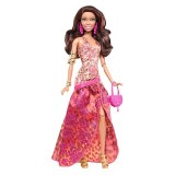 Barbie Fashionistas evening dress floral motifs Y7498