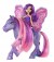 Barbie Mini Fee and Pony - Glitter Pink / purple T7471