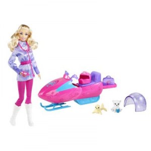 Barbie box snowmobile W3748