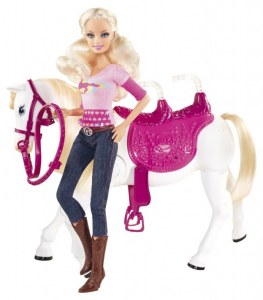 Barbie and her horse trotter V6984