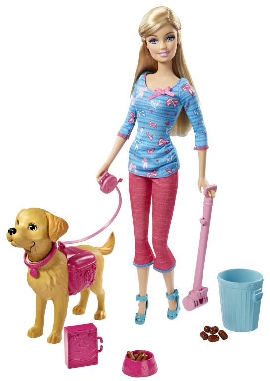BARBIE Poupée Barbie et son chiot