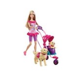 Barbie Balade avec ses chiens T7197