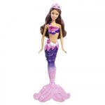 Barbie sirène royale brune violette rose W6285