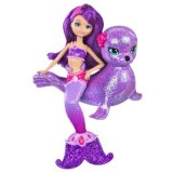 Barbie et le secret des sirènes Mini poupée fée et son lion des mers W2888