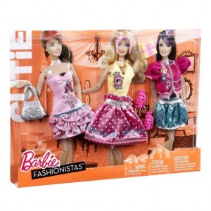 Barbie fashionistas - Vêtements 3 Tenues Cutie