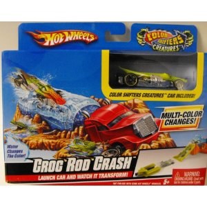 Hot Wheels - Color Shifters - Creatures - Croc Rod Crash Play Set