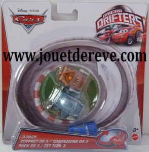 Cars micro drifter Pack de 3 véhicules Y1124
