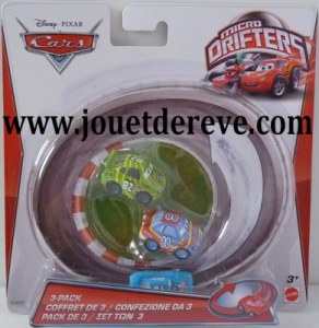 Cars micro drifter Pack de 3 véhicules Y1125