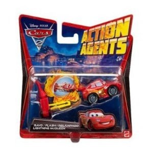 Cars 2 - Cars Véhicule Action Agent Flash McQueen V3019