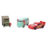 Cars - Coffret 3 Vehicules : Pit Crew Member Sarge / Lightning Mcqueen / Pit Crew Member Fillmore